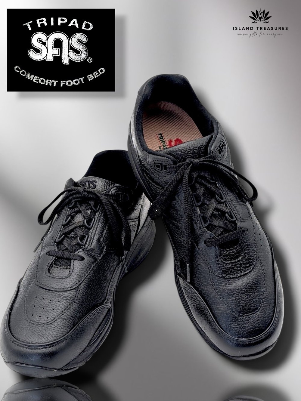 SAS Time Out Men's Black Leather Walking Shoes Sz 11 Slim EZ Lace Comfort